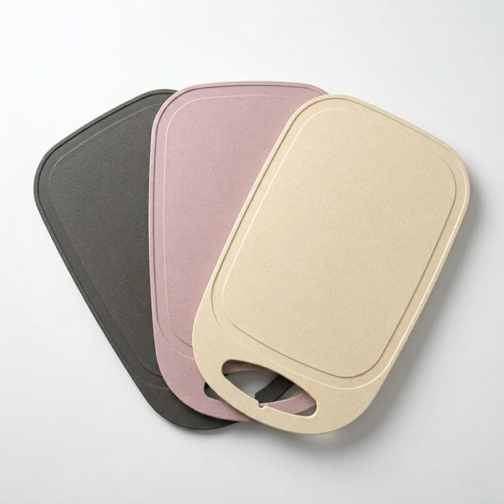 Tabua de Corte Cozinha Lines Lyor Para Carne e Legumes 33cm Bambu e Polipropileno
