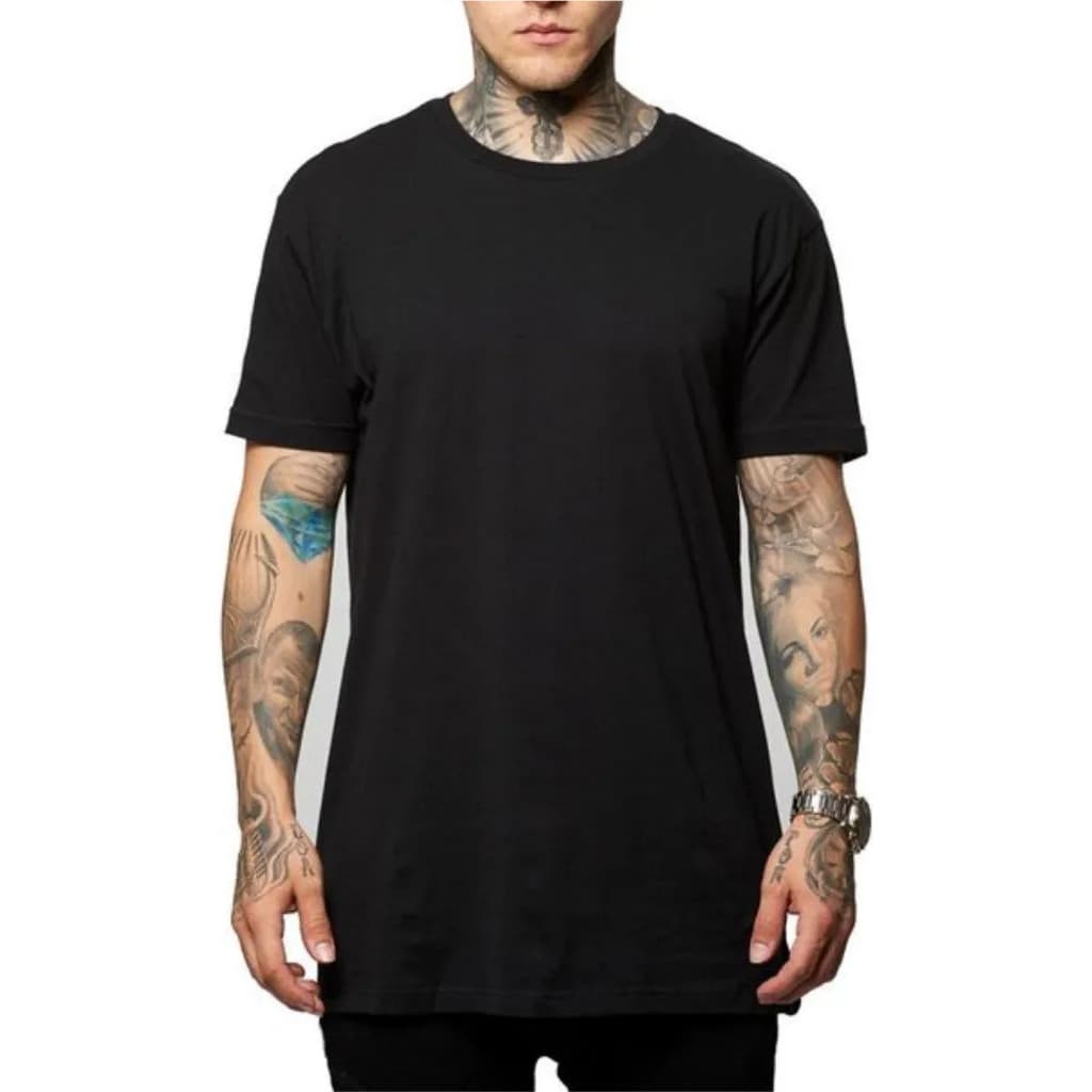 Camiseta Masculina Básica Streetwear 100% Algodão 007