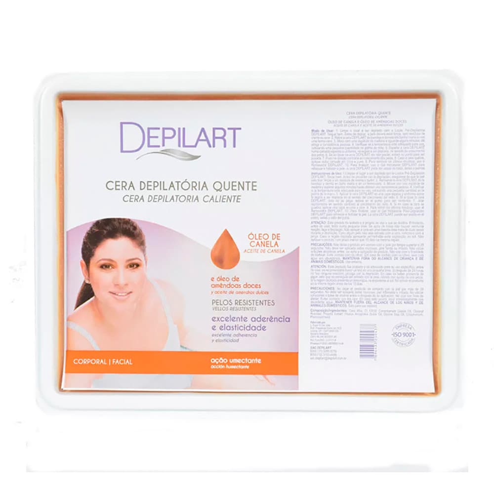 1Kg - Cera Depilatória Canela Depilart