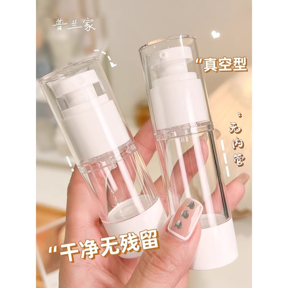 Sub-engarrafamento a vácuo conjunto de viagem empurrar loção garrafa Spray garrafa cosmética hidratante loção garrafa po