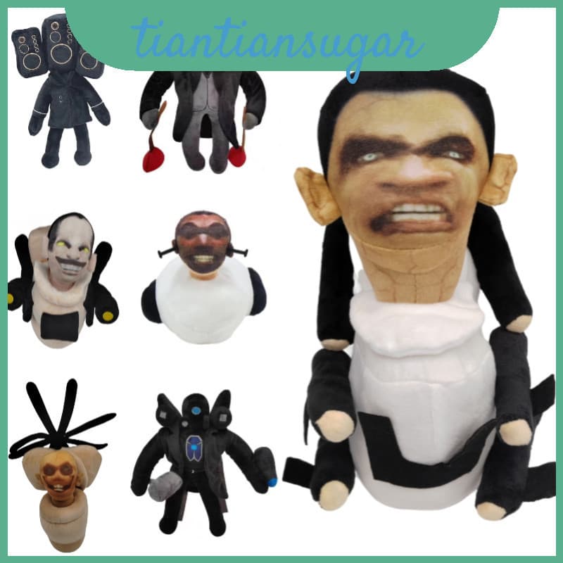 Wc Skibidi Adorável Pelúcia Fofa E Abraçável Boneca De 30 Cm Recheada