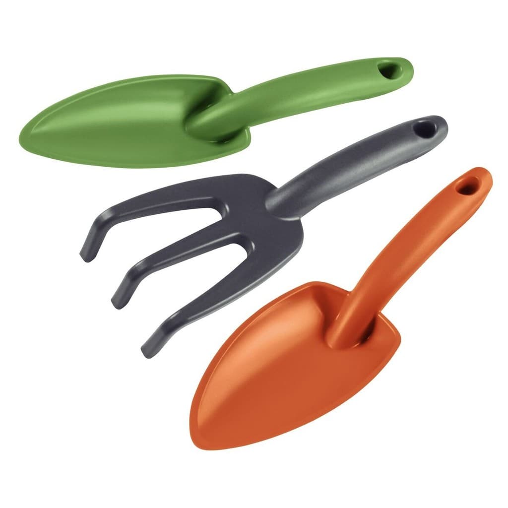 Kit Jardinagem Tramontina 3 Peças Plástico Super Resistente Infantil Adulto Horta Jardim