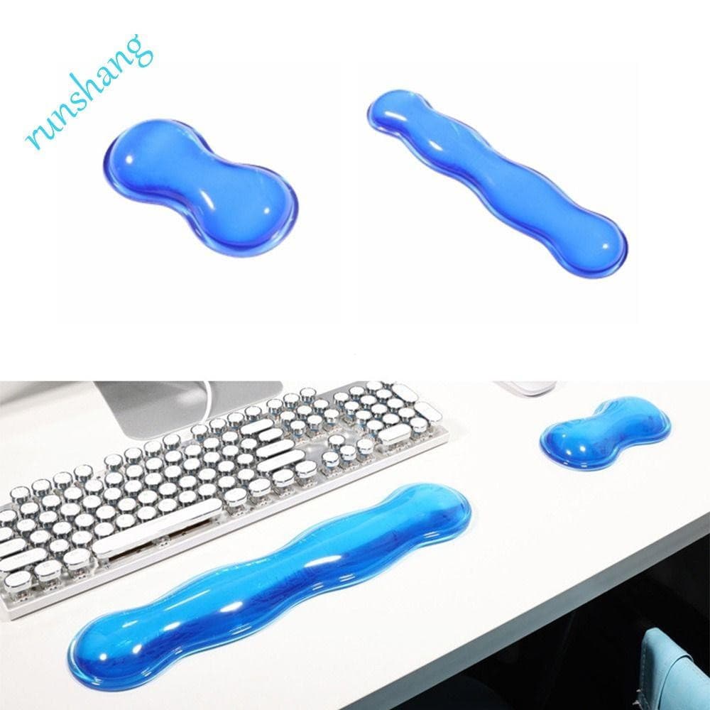 Almofada De Descanso De Pulso Em Gel RUNSHANG , Transparente Criativo Ergonômico Para Mouse , Confortável De Silicone