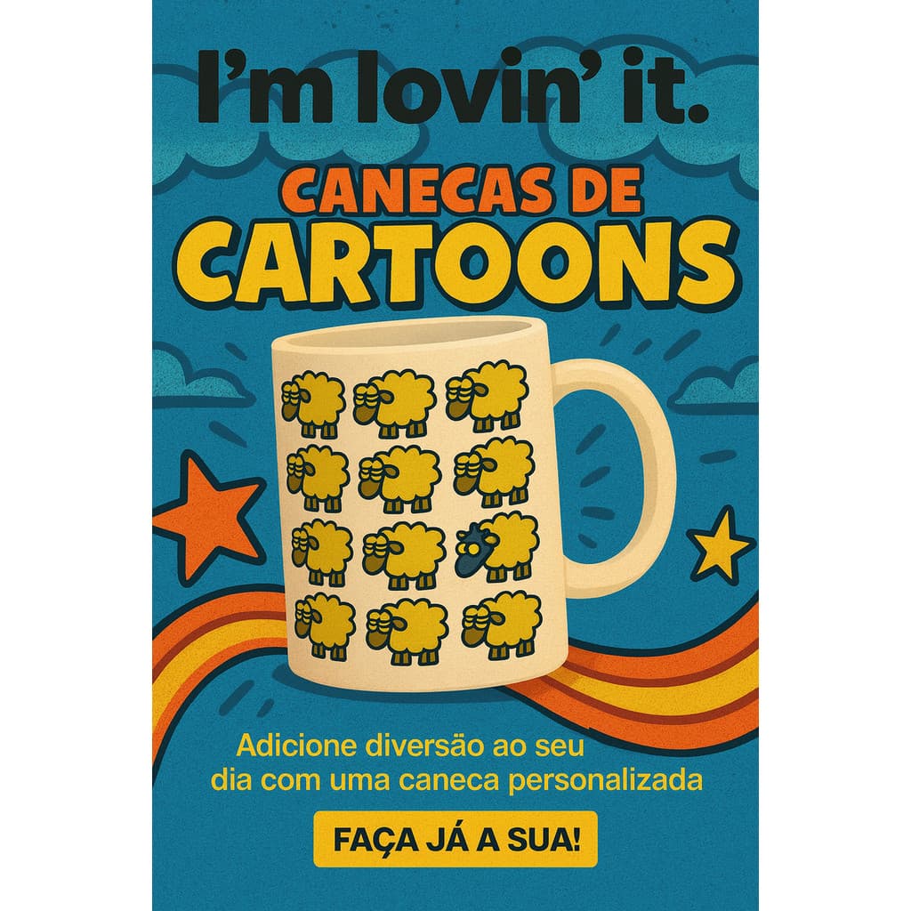 Caneca 325ml Personalizada Cartoons - Desenhos Famosos -  Caricaturas - 11oz
