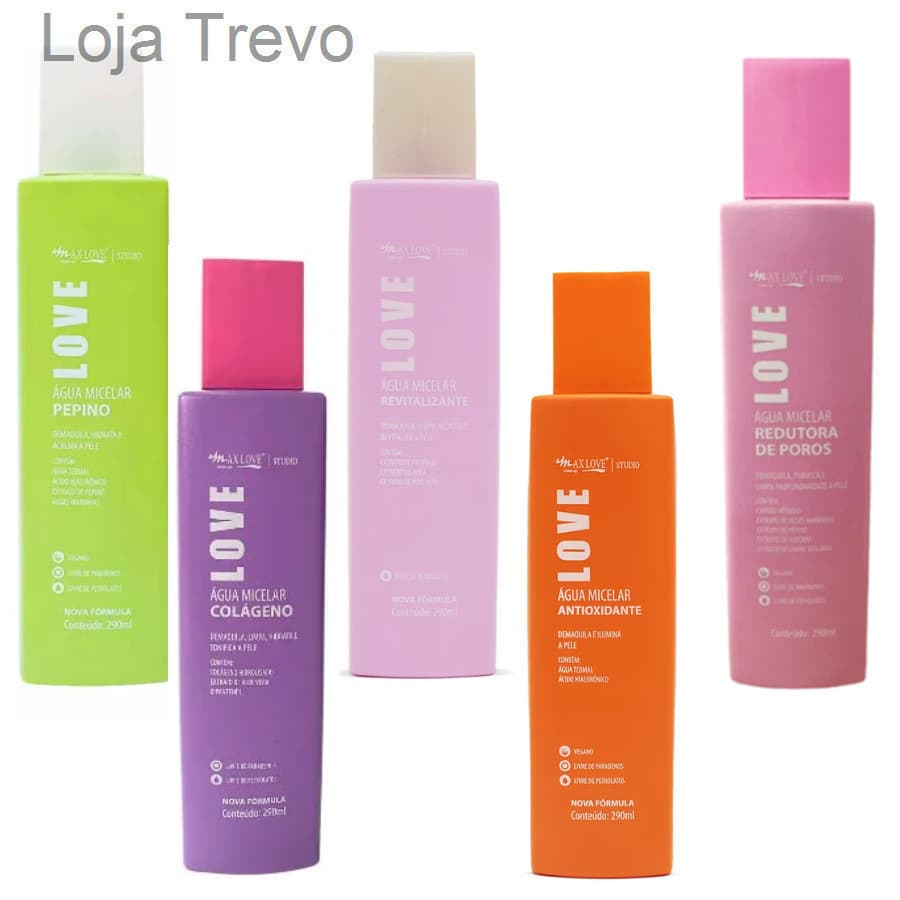 (V)Água Micelar Love Max Love – Limpeza, Hidratação e Cuidado para sua PeleQCOH