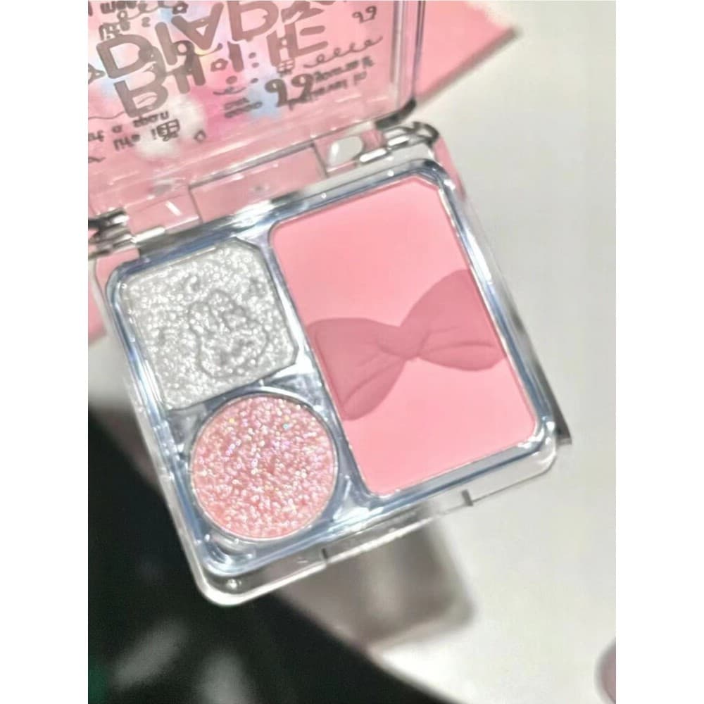 Paleta de sombras multifuncional perolada fosca cor terra rosa