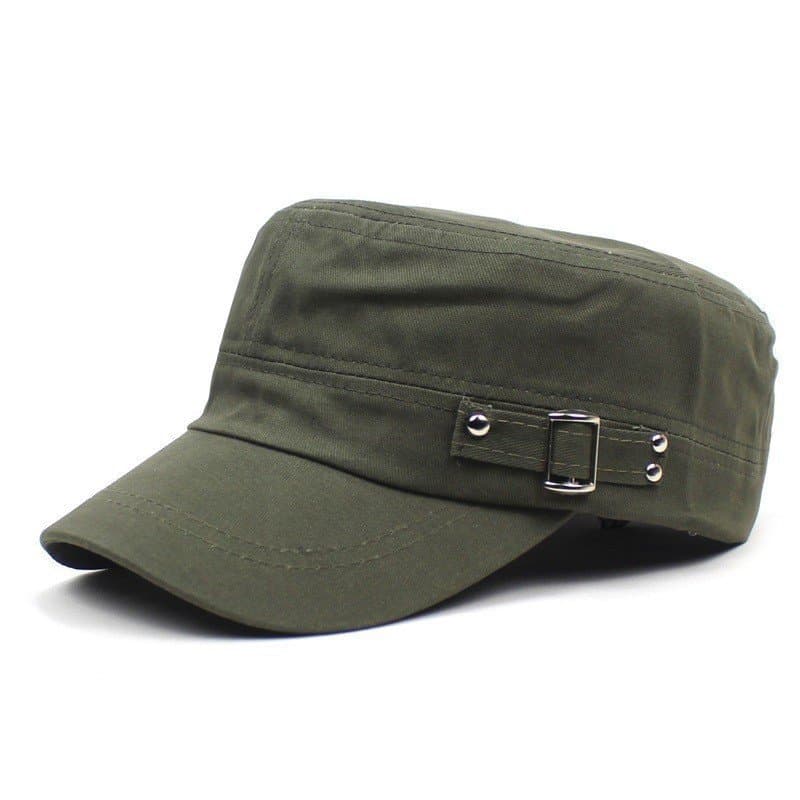 Novos Homens Vintage Exército Denim Boné De Beisebol Algodão Cadete Chapéu Militar Respirável Plana Ajustável Primavera