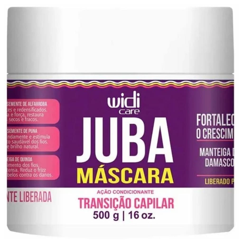 Máscara Juba Transição Widi Care 500g | Fortalecimento + Crescimento + Hidratação