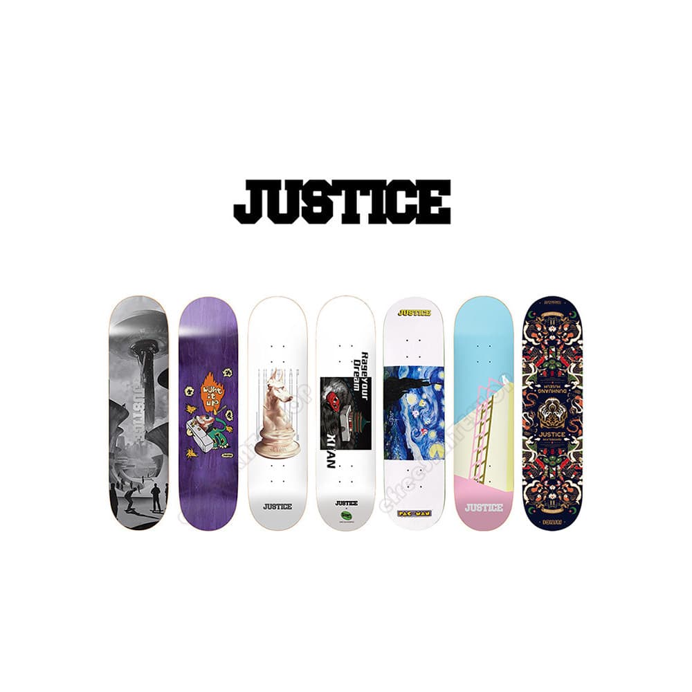 JUSTICE Board Assembly Skate Adolescente Crianças Iniciante Double Rocker DBH BAKER Conjunto de placa profissional