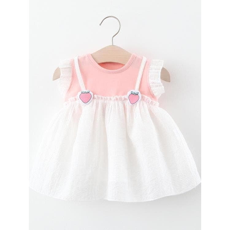 Vestido de verão para bebês, 01-2-3 anos, novo estilo, bebê menina, verão, estilo fino, elegante, fofo, saia de algodão