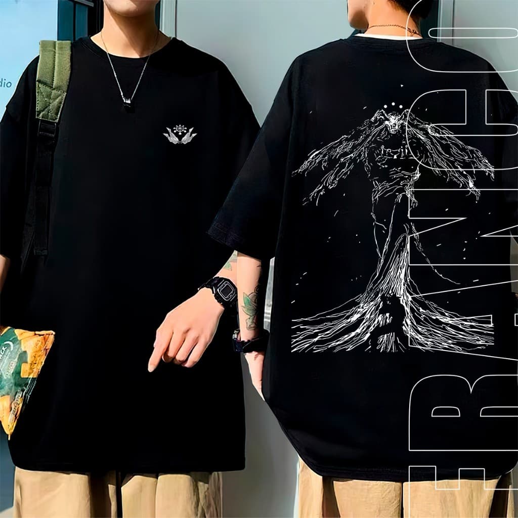 Camiseta  Camisa Blusa  Mahoraga Jujutsu Kaisen 100% Algodão Anime Lançamento Estampada Slim Várias Cores