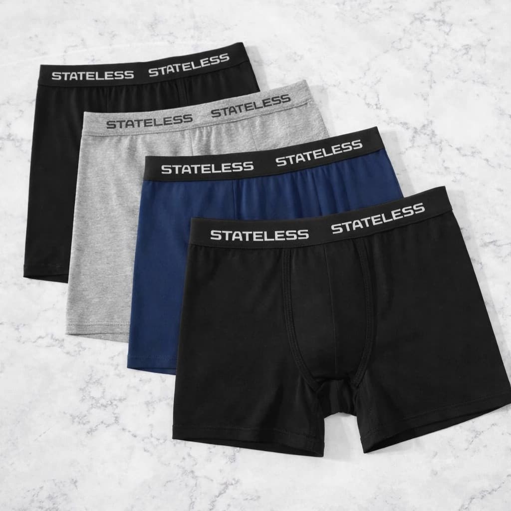 Kit 4 Cuecas Boxer Masculina Microfibra C/ Costura Original Premium Elastano KIT 4 peças