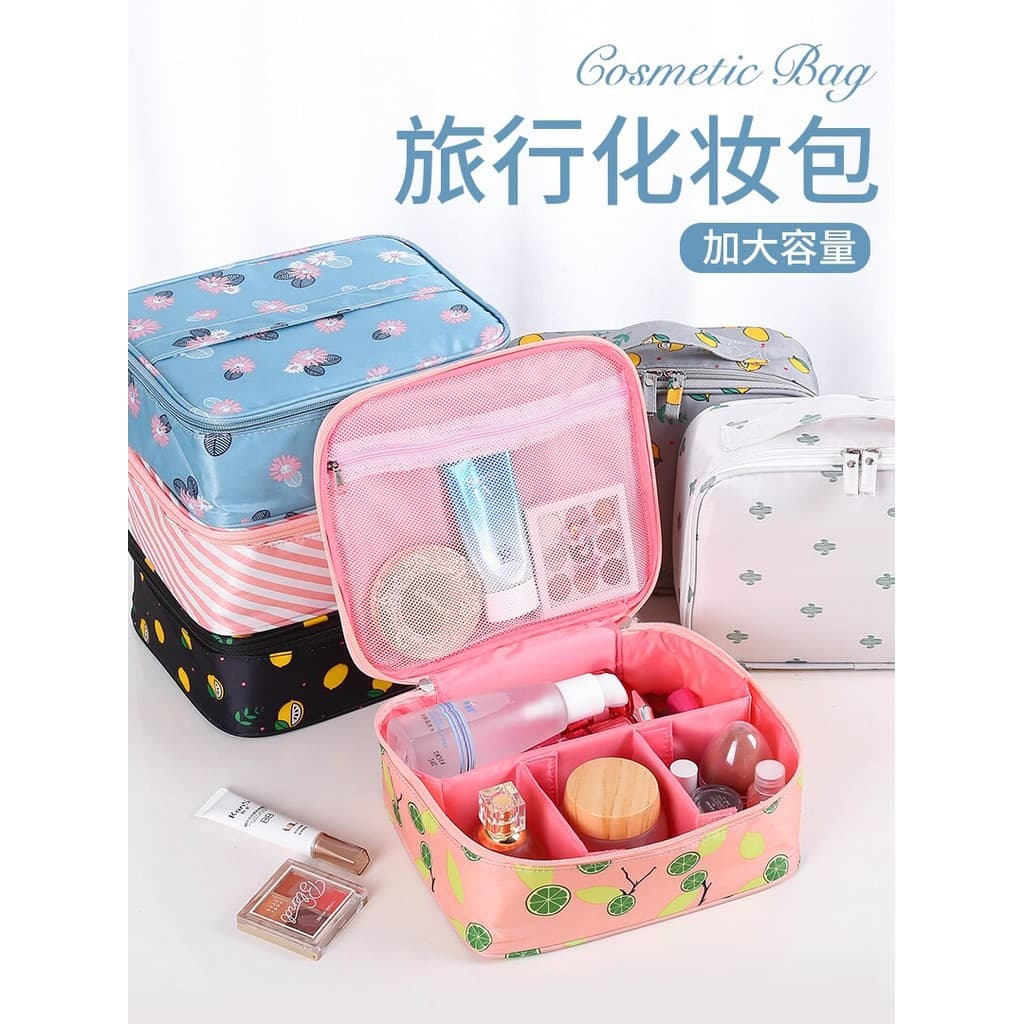 Saco cosmético feminino de grande capacidade portátil ins estilo influenciador Super quente saco de armazenamento de via