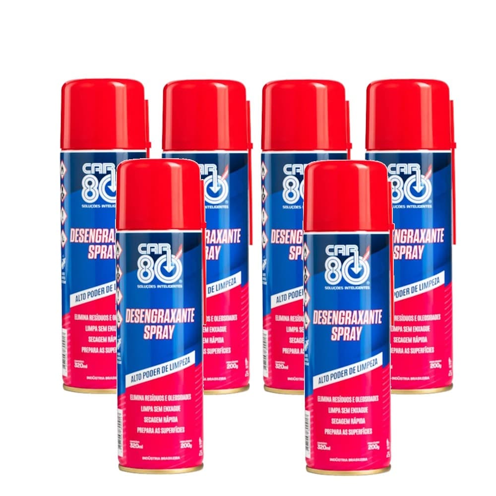 KIT CAR80 - DESENGRAXANTE SPRAY 320ml - 6 UND