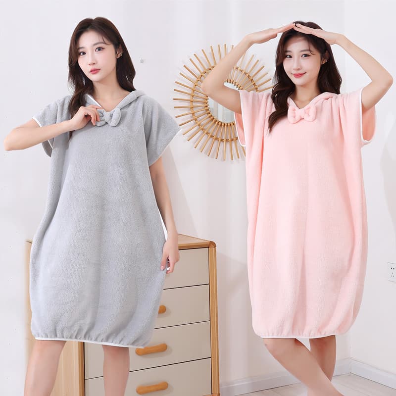 Roupão de banho feminino absorve água de secagem rápida banho natação roupão vestido verão novo estilo pode usar pode em