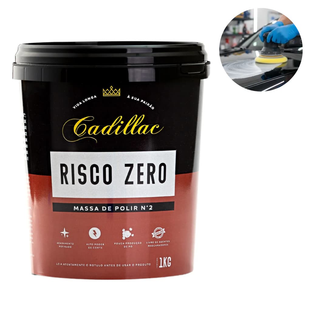 Massa de Polir Risco Zero 1Kg Cadillac