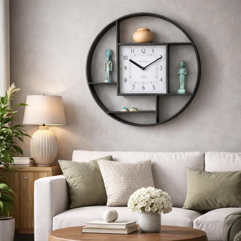 Relógio De Parede Decoração Diferente Moderno Grande 30cm