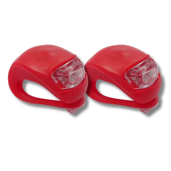 Par de Lanterna Traseira Mini de Silicone para Bike Starfer Ideal para Iluminação e Sinalização SB