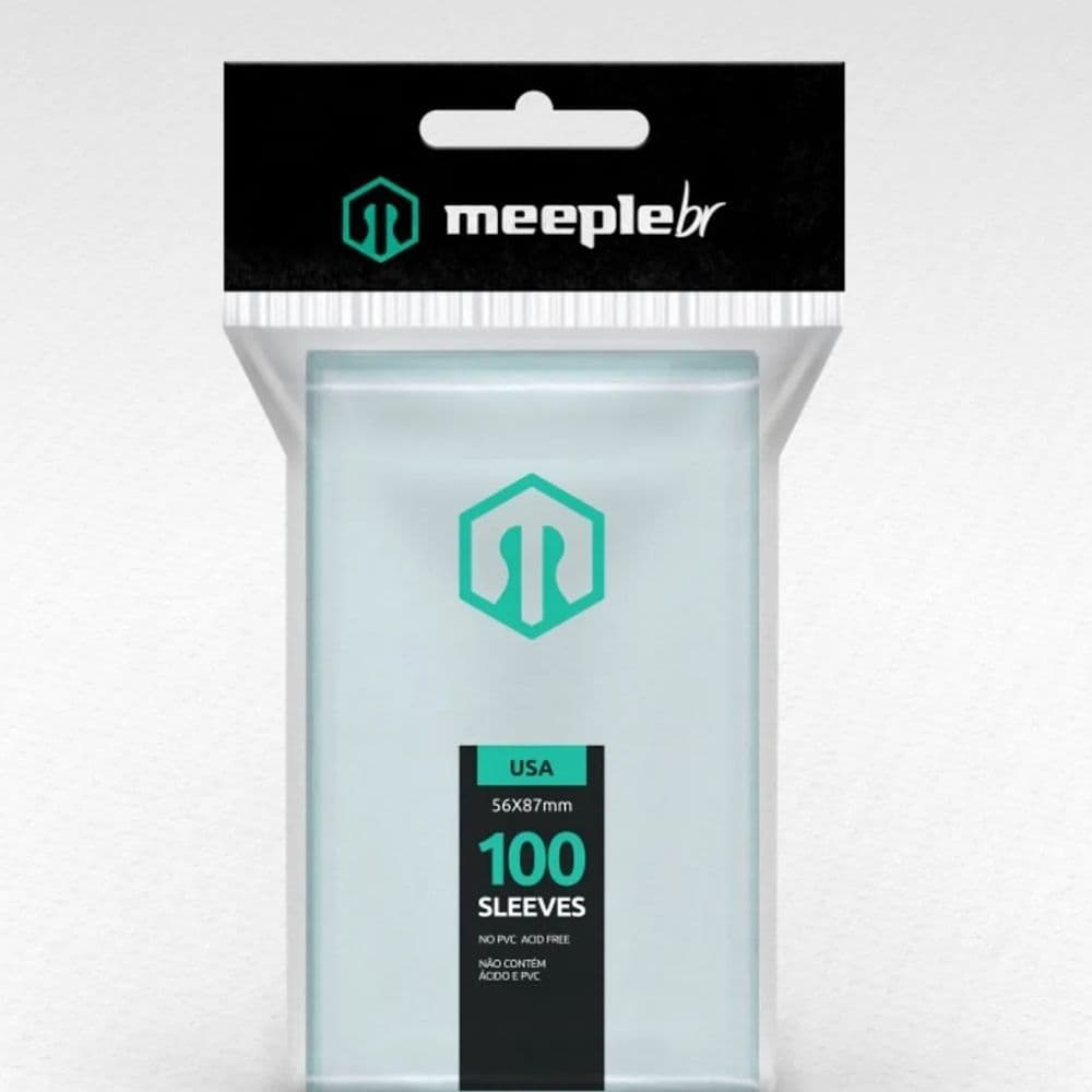 Sleeve Padrão USA 56x87mm MeepleBR