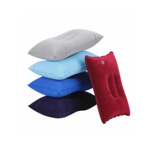 Kit 12 Travesseiro Almofada Inflável de Encher Para Viagem Avião Camping Acampamento Passeio