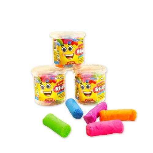Pote Massinha Modelar 5 Unidades 75g Coloridas Kit 01 Brinquedo Criativo Educativo Estimula Criatividade