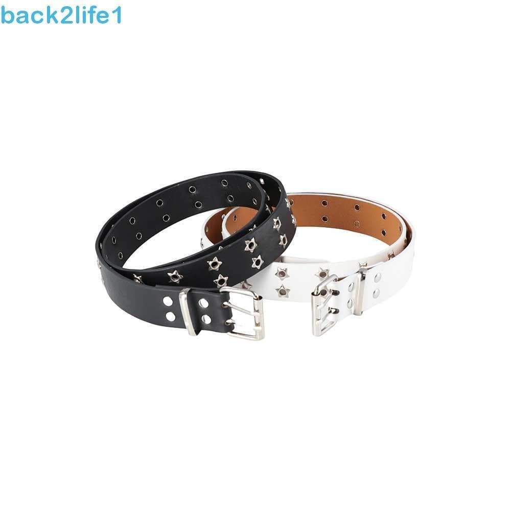 BACK2LIFE1 Cintura Feminina Coreana Na Moda Lado Largo Fivela De Metal Duplo Breasted Cinto Acessórios Cinta De