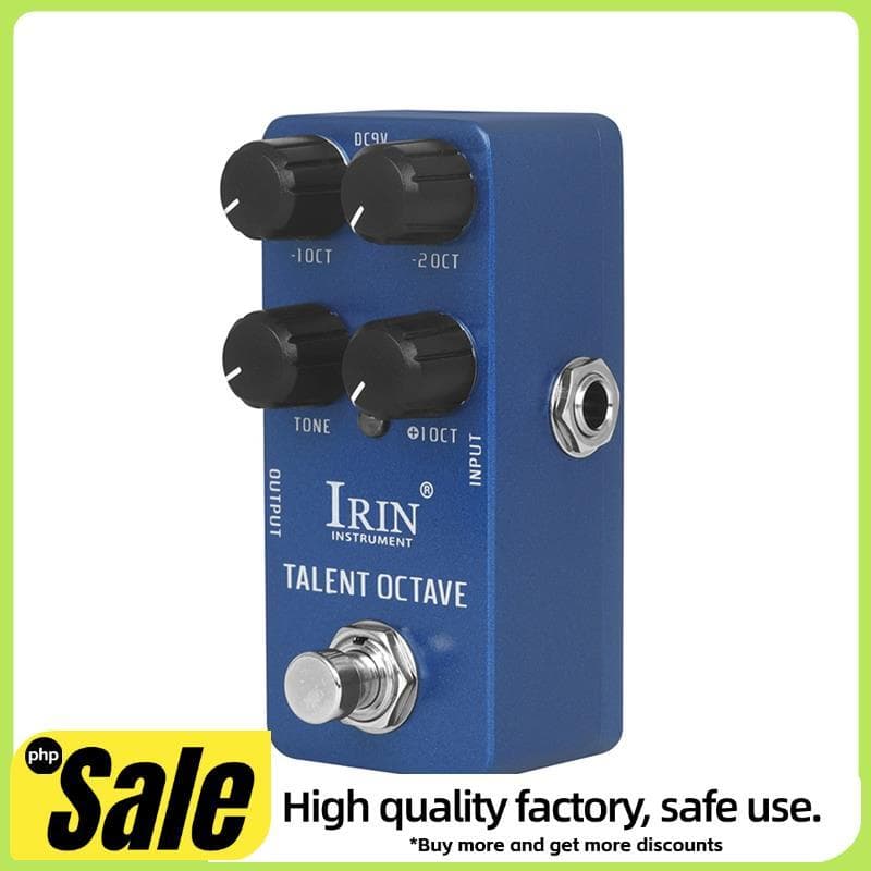 - 19 Talent Oitava Pedal De Efeito De Guitarra 3 Efeitos Sonoros Separados Pedais True Bypass Acessórios