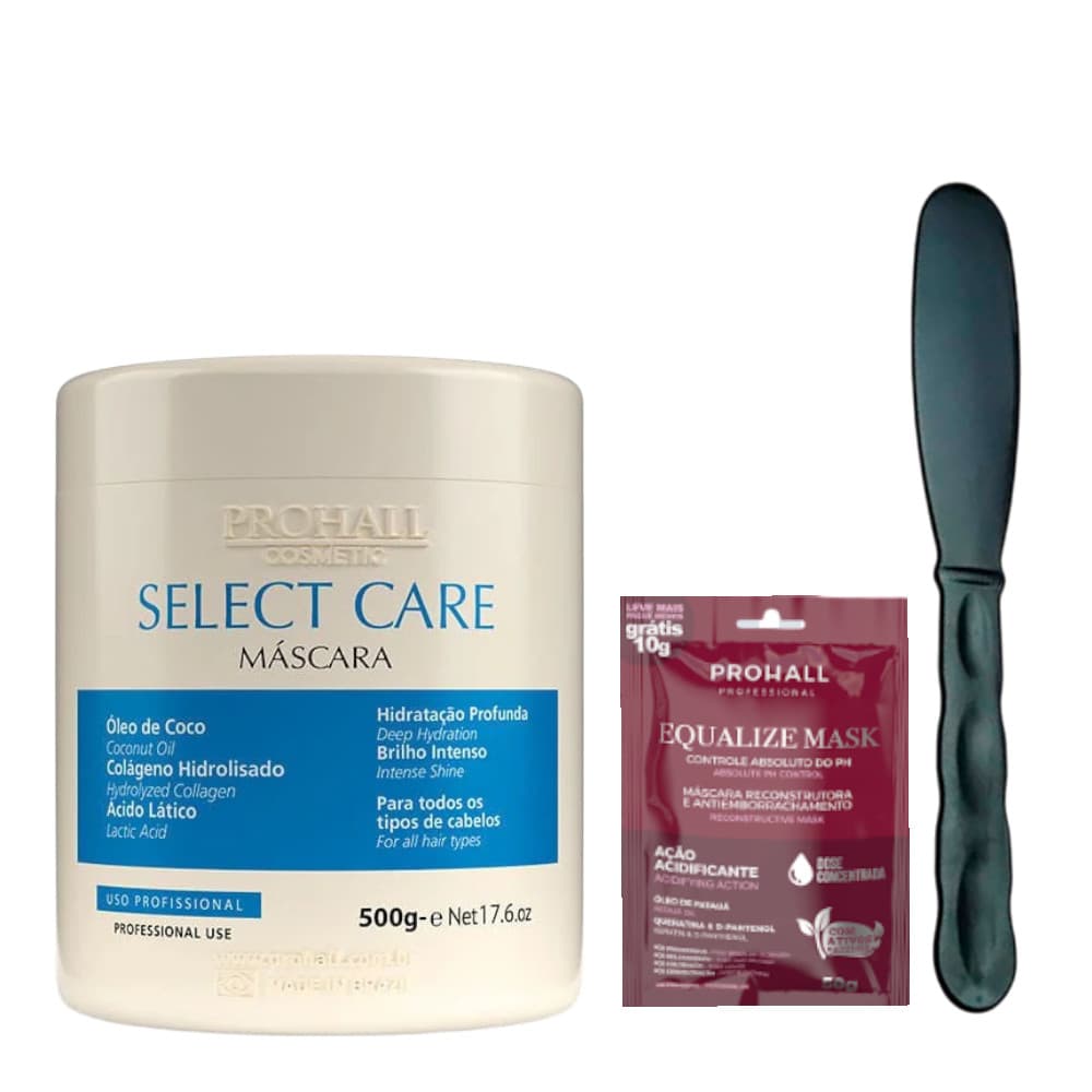 Máscara Hidratante Pós Química Select Care Prohall 500g