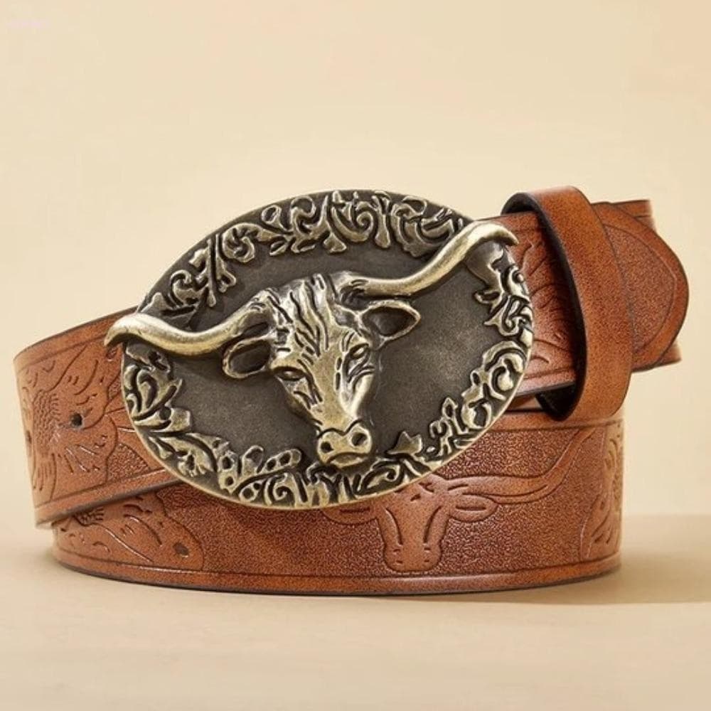 Cinto Com Fivela De Cowgirl ADAMES , Cintura De Cowboy Ocidental Vintage Gravada Floral , Decoração Jeans De Touro Longh