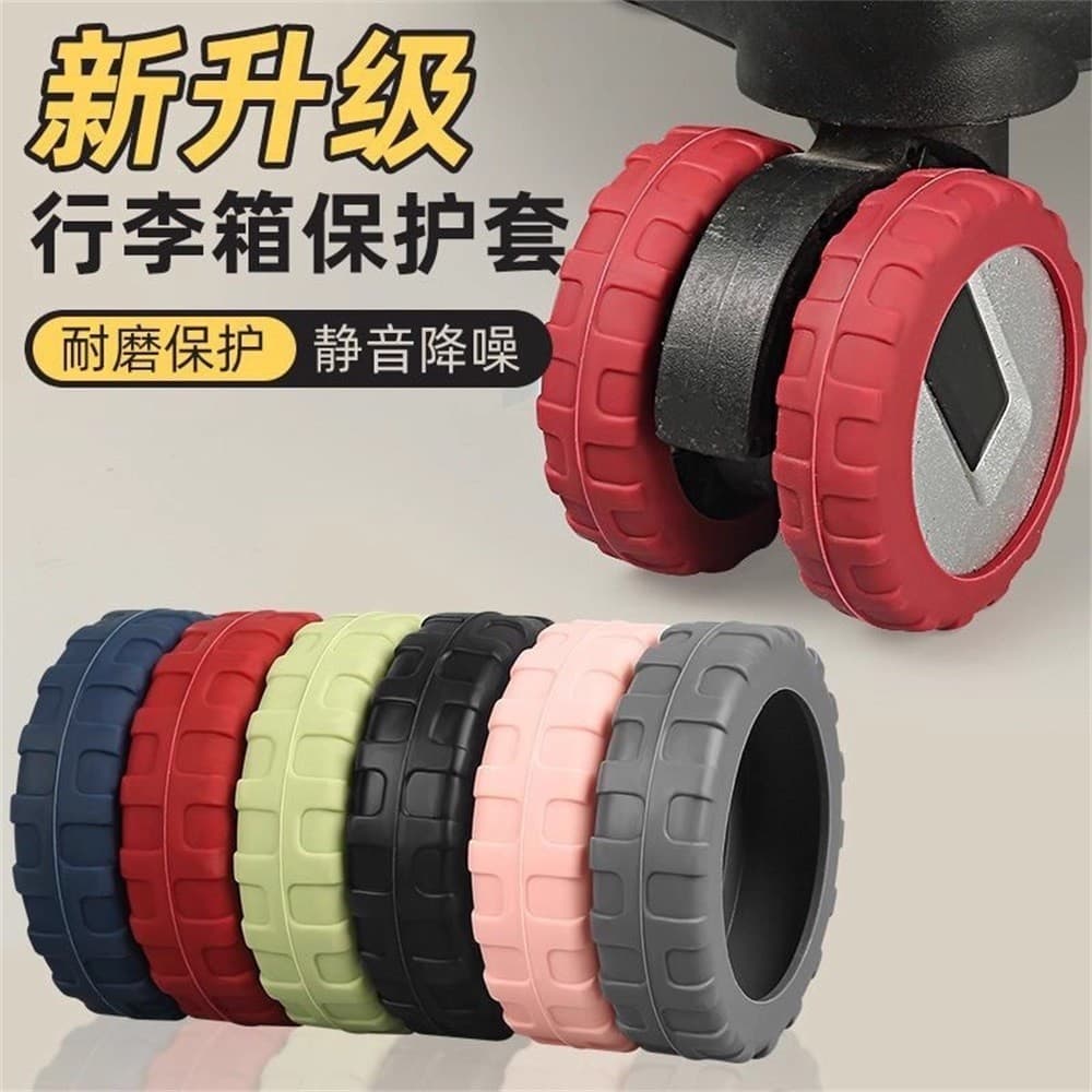 8 Peças De Capas Para Rodas De Bagagem – Protetoras De Silicone Duráveis Malas , Cabe Na Maioria Das , Resistentes A Arr