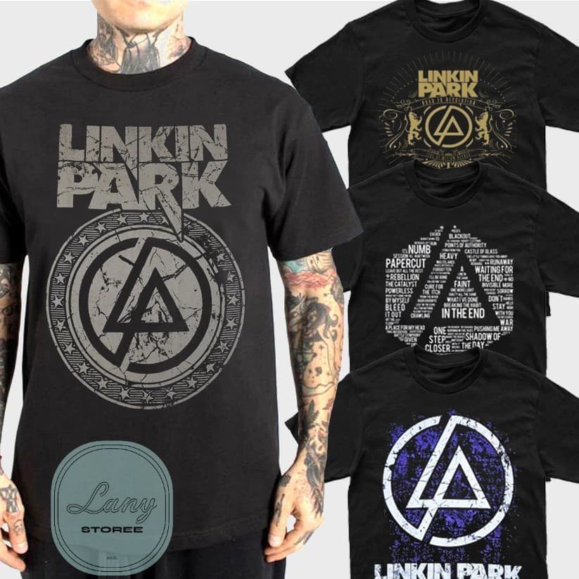 Camiseta Básica Rock Linkin Park Camisa 100% Algodão Streetwear Temos Plus Size Pronta Entrega