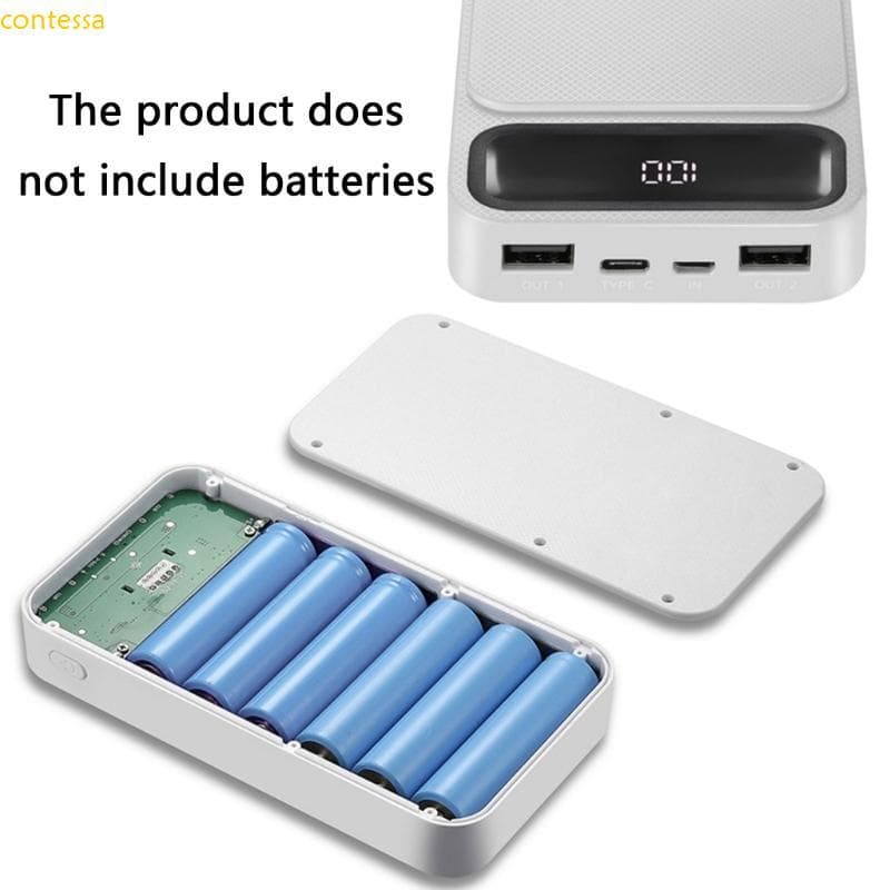 contessa 4 6 8 10Slot Estojo Armazenamento Carregamento Super Rápido Portátil PowerBank Case P