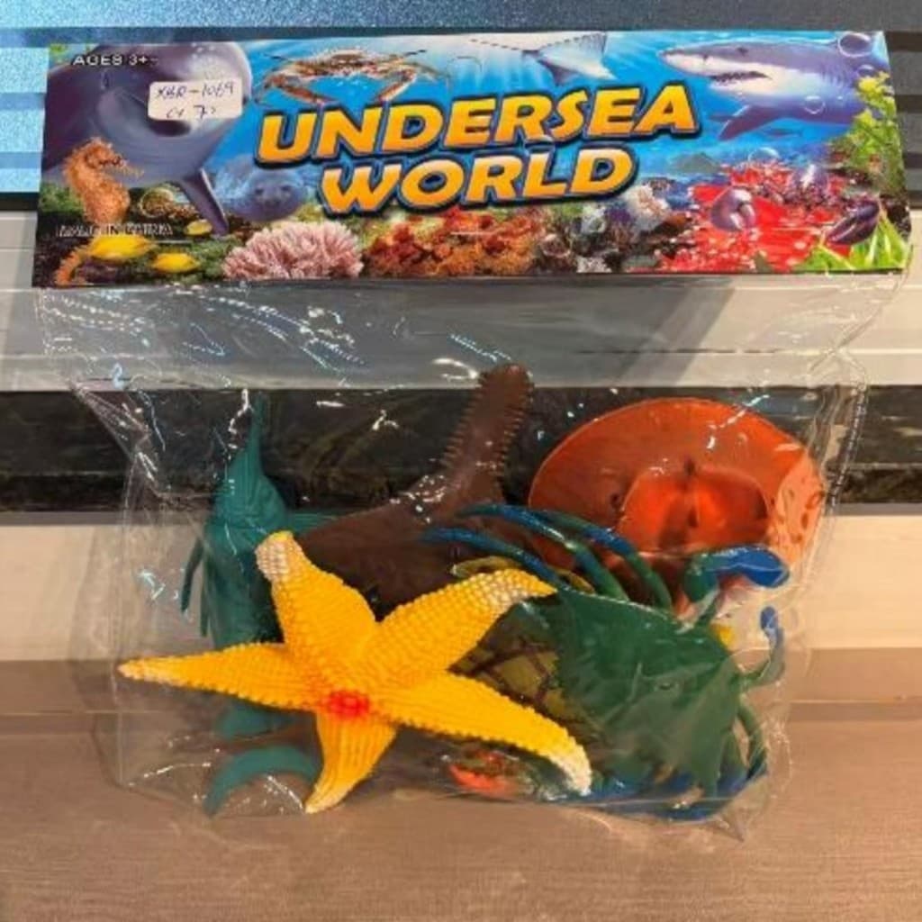 Conjunto de Figuras de Animais Marinhos Realistas
