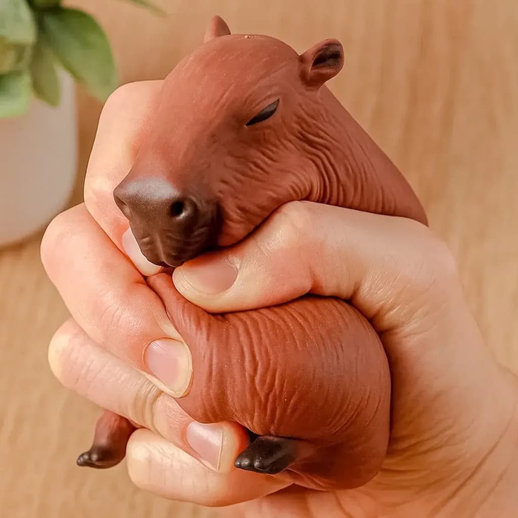 Capivara Filó Divertida Estica Squishy Anti stress Ansiedade Esmaga Flexível