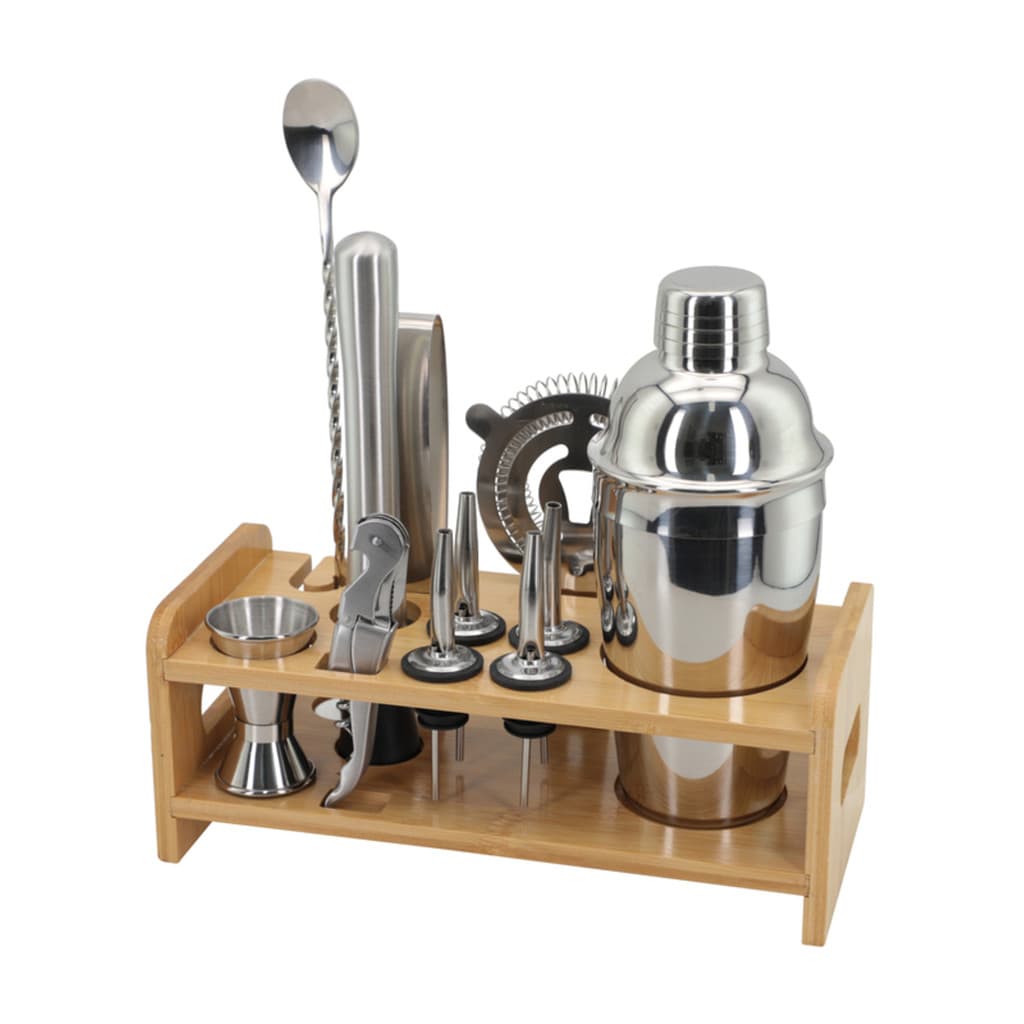 Kit Coqueteleira para Bar de Aço Inox 550ml, Kit Barman Bartender, 12pçs – Ruvolo