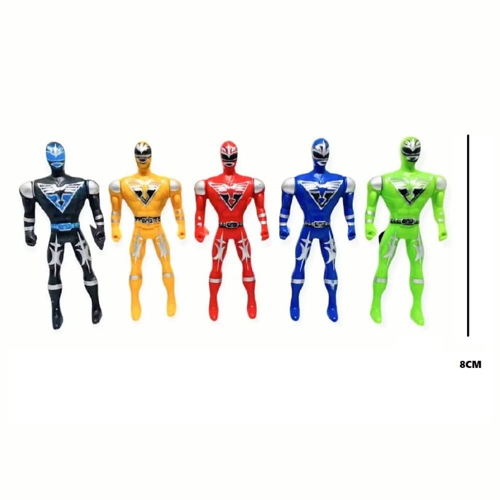 Kit 5 Bonecos Power Ranger Brinquedos Infantil