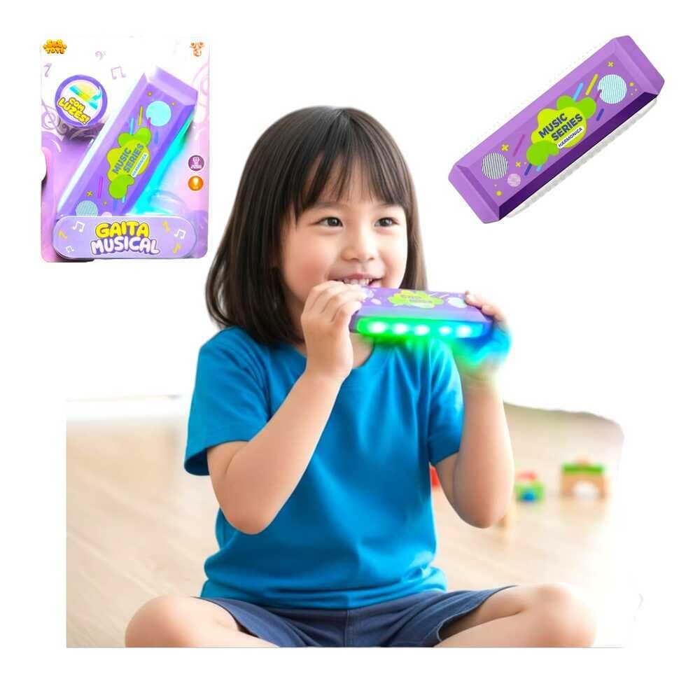 Gaita Musical Infantil com Luzes ao tocar Som