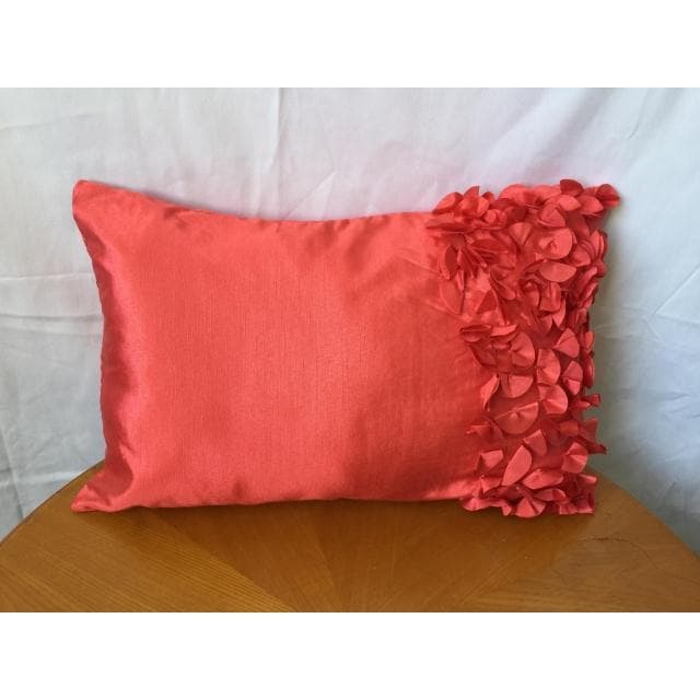 Multicolor simulação tecido de seda tridimensional bordado fronha sofá encosto modelo quarto capa de almofada 30X45CM