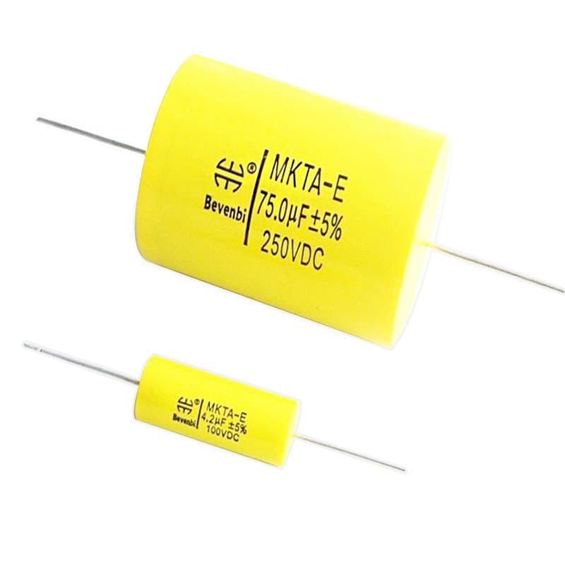 Capacitor para ventilador axial, crossover de áudio, capacitor de filme de poliéster, capacitor de compensação para nova