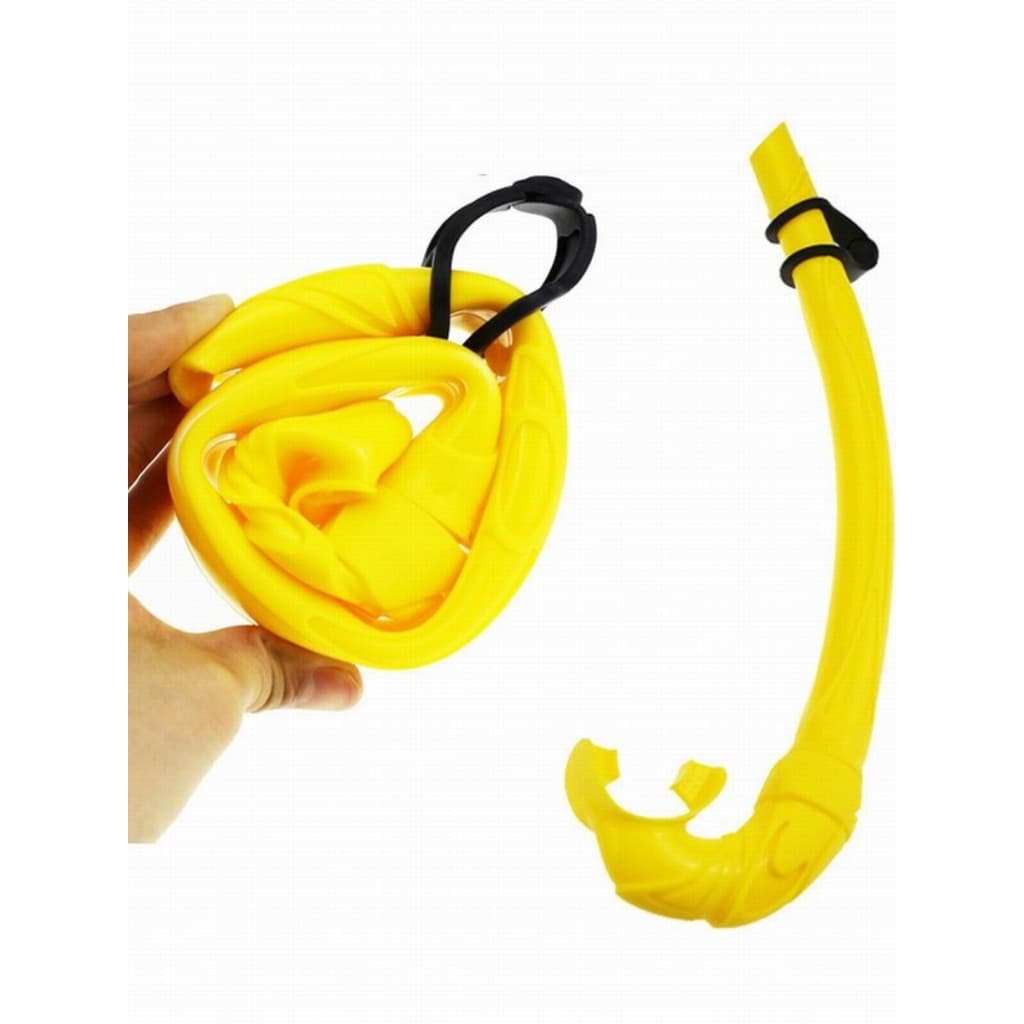 Profissional rolável snorkel adulto completo molhado mergulho snorkel crianças natação ventilação treinamento E