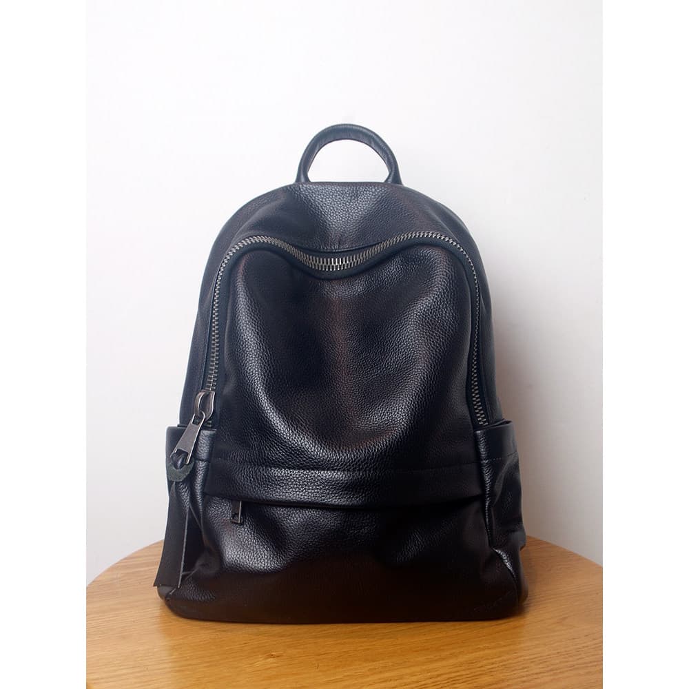 Grande capacidade mochila de couro genuíno feminina primeira camada de couro mochila feminina 2025 novo estilo bolsa esc