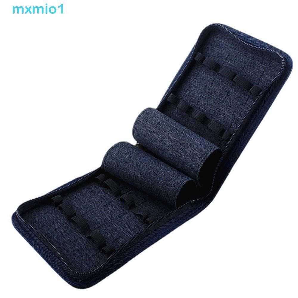 MXMIO1 Estojo Para Lápis-Tinteiro De Grande Capacidade , Bolsa Recipiente De Caneta 10/24/48 Slots , Lona 4 Cores Multif