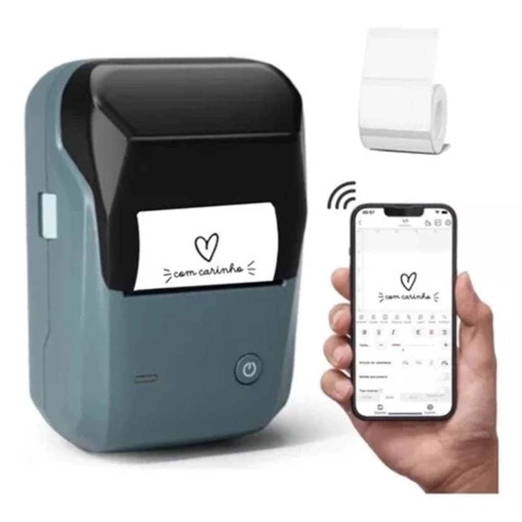 Impressora De Etiquetas Portátil NIIMBOT B1 Bluetooth 2 Polegadas Fácil De Usar Escritório Doméstico