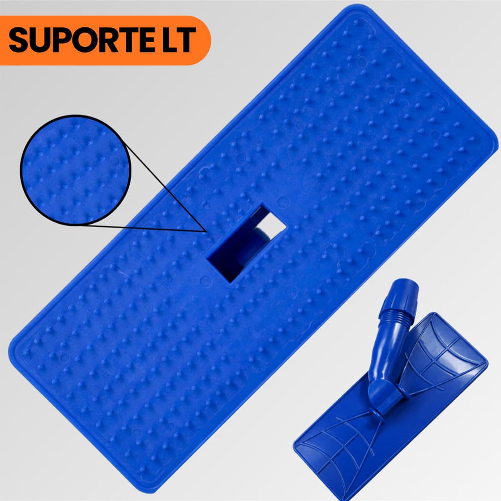 Suporte LT para Fibra Verde Abrasiva Limpeza geral Pesada Articulado Rodo Suporte Fixo S/ Cabo