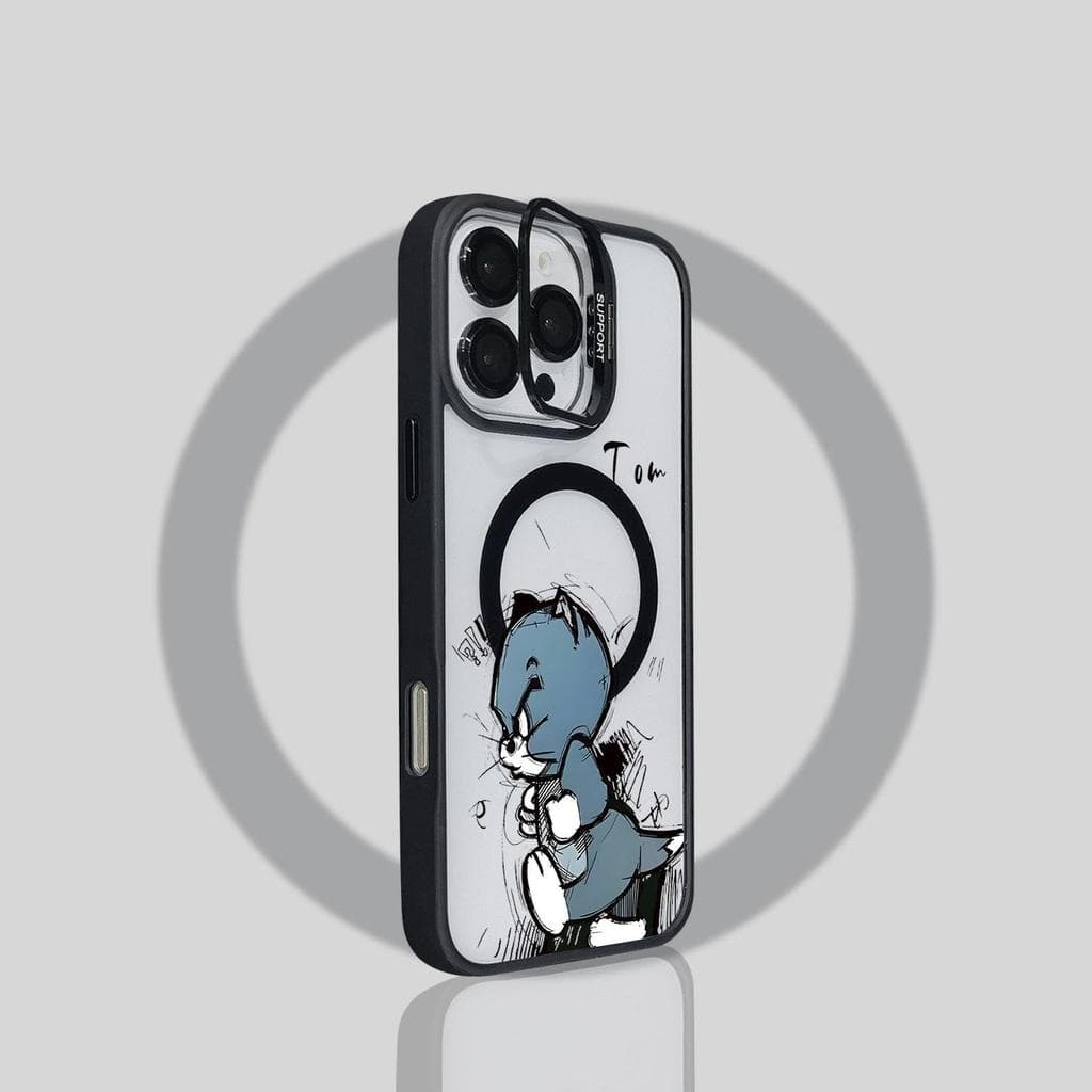capa iphone 17/15 Pro Max/14 Pro/ 13/16E/12 min/11/X/Xr /7/8 plus, estilo desenho animado, laser, fosca, anti-queda,