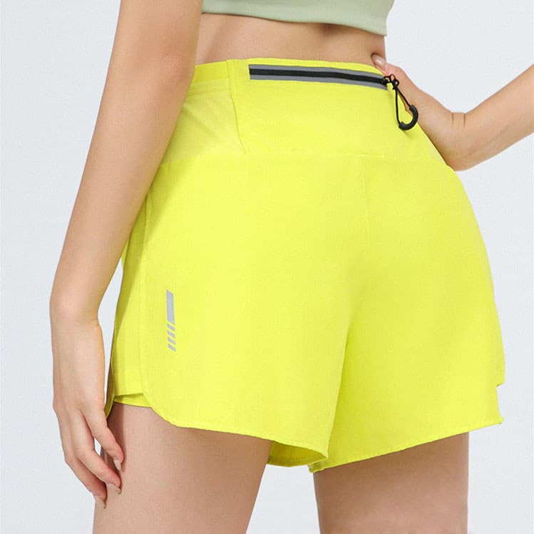 Plus Size 4XL 5XL Multi-Bolsos Mulheres Correndo Shorts Senhoras Ginásio Fitness Yoga Treinamento Ciclismo Conforto Uso