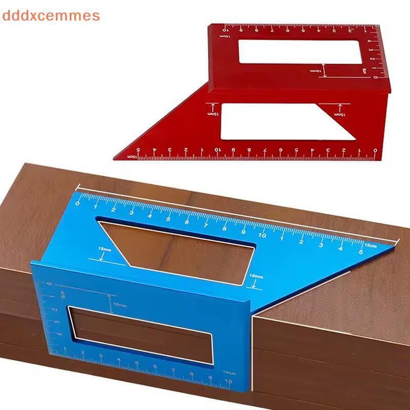 [dddxcemmes] Régua Angular Multifuncional 45 90 Graus Liga De Alumínio Carpintaria Precisa De Ângulo Quadrado Medidor De
