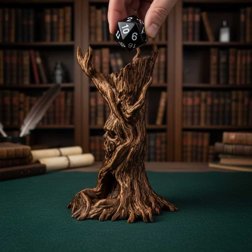 TORRE DE DADOS RPG DREADWOOD | ÁRVORE SOMBRIA | PLA SILK 3D