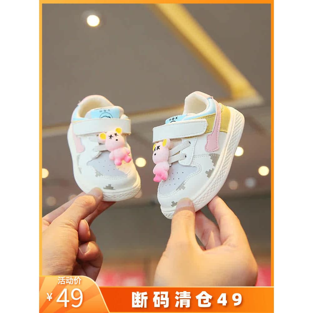 Tênis infantis pequenas, sapatos infantis para bebês de 1 a 2 anos, calçados esportivos para meninos, sola macia, sapato