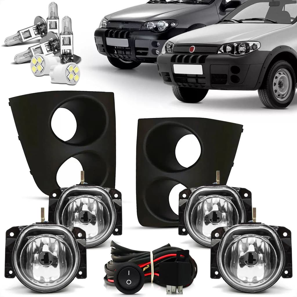 Kit Farol De Milha Neblina Strada 2005 2006 2007 2008 2009 2010 2011 2012
